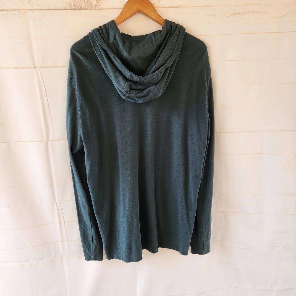 Vince Dark Green Hooded Sweater
